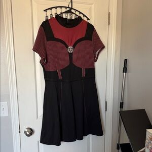 Her Universe Black and Burgundy Mini Dress